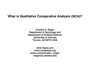 What is Qualitative Comparative Analysis (QCA)?