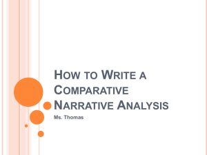 How to Write a Comparative Analysis