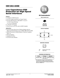 CM1263-02SE - Low Capacitance ESD