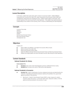 The Great Depression Lesson 1 - Measuring the Great Depression