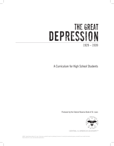The Great Depression - A Curriculum for High School Students