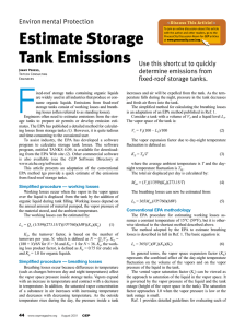 Estimate Storage Tank Emissions