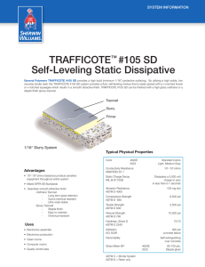 TRAFFICOTE™ #105 SD Self-Leveling Static Dissipative