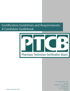 Certification Guidelines and Requirements