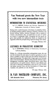 d. van nostrand company, inc. - American Mathematical Society