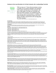 Hardware-in-the-Loop Simulation for Air Data Computer with a