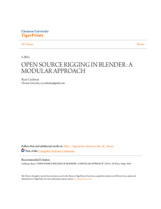 open source rigging in blender: a modular approach