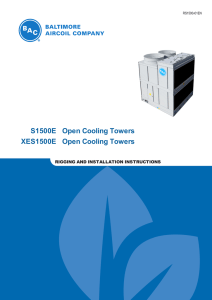 S1500E Open Cooling Towers XES1500E Open Cooling Towers