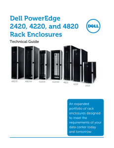 Dell PowerEdge 2420, 4220, and 4820 rack enclosures