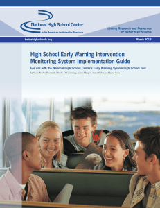 High School EWS Implementation Guide