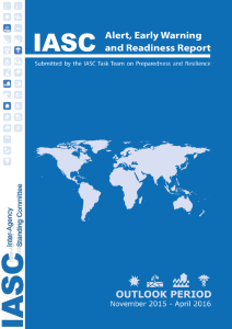 Alert, Early Warning and Readiness Report