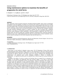 Using maintenance options to maximize the benefits of prognostics