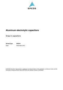 Aluminum electrolytic capacitors Snap