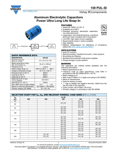 159 PUL-SI Aluminum Electrolytic Capacitors Power Ultra Long Life