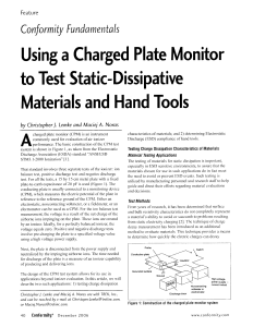 Using a Charged Plate Monitor to Test Static