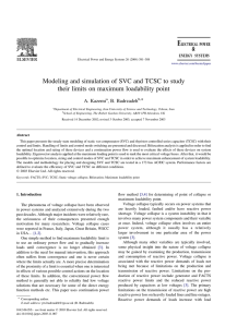 Modeling and simulation of SVC and TCSC to study their limits on