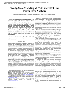 Steady-State Modeling of SVC and TCSC for Power Flow