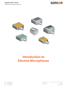 Introduction to Electret Microphones