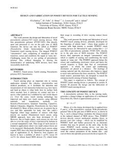 design and fabrication of posfet devices for tactile sensing