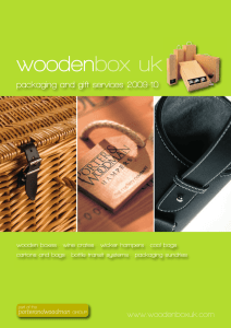 wooden box u k - Porter and Woodman Group