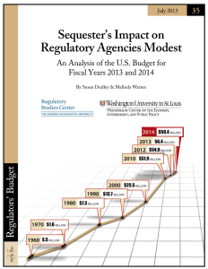 Regulators` Budget - Weidenbaum Center on the Economy