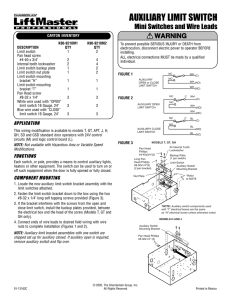 auxiliary limit switch