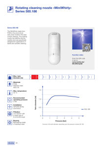 Rotating cleaning nozzle »MiniWhirly« Series 500.186