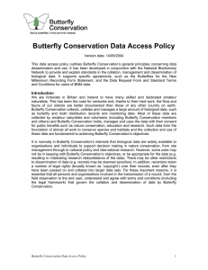 Butterfly Conservation Data Access Policy