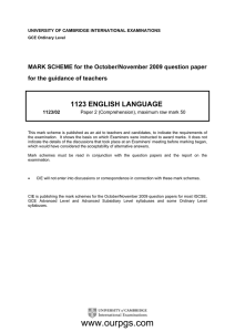 English Language-Marking Scheme/English-MS-P2-O.N