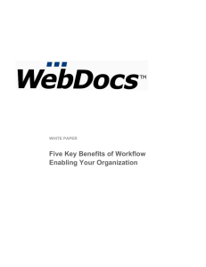 Five Key Benefits of Workflow Enabling Your Organization