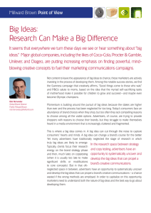 Big Ideas: Research Can Make a Big Difference