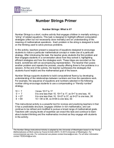 Number Strings Primer