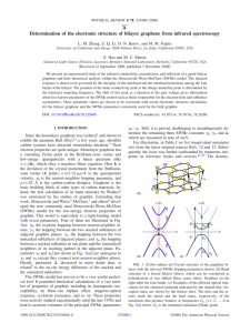 Determination of the electronic structure of bilayer graphene from