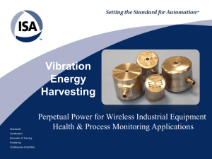 Vibration Energy Harvesting (September 2012)