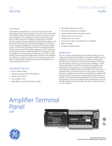 ATP Amplifier Terminal Panel