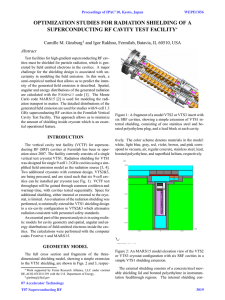 Optimization Studies for Radiation Shielding of a Superconducting