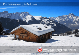 Purchasing property in Switzerland