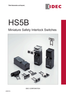 Miniature Safety Interlock Switches