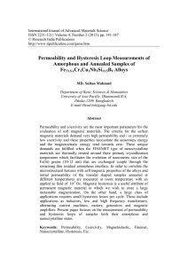 Permeability and Hysteresis Loop Measurements