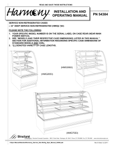 Operating Manual - Structural Concepts