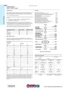 Technical Data NEMA / EEMAC Ratings