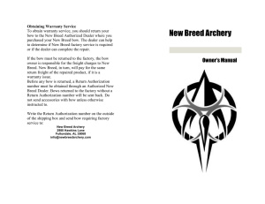 - New Breed Archery