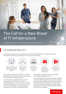 The Call for a New Breed of IT Infrastructure