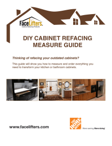 diy cabinet refacing measure guide