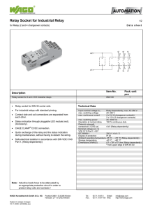 Relay Socket for Industrial Relay