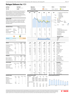 Halogen Software Inc HGN