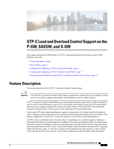 GTP-C Load and Overload Control Support on the P