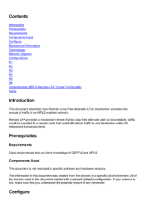 Remote Loop Free Alternate Path with OSPFv2