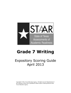 Grade 7 Writing - Texas Education Agency