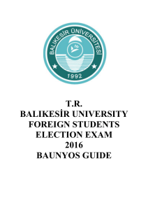 tr balikesi̇r university foreign students election exam 2016 baunyos